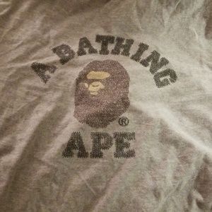 Bape XL gray shirt